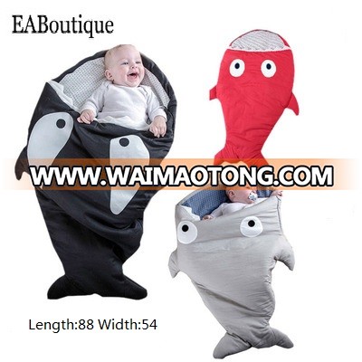 Cartoon Fashion Padded Shark Sleeping Bag